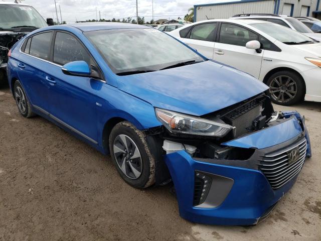 KMHC75LC0HU049338 - 2017 HYUNDAI IONIQ SEL BLUE photo 1