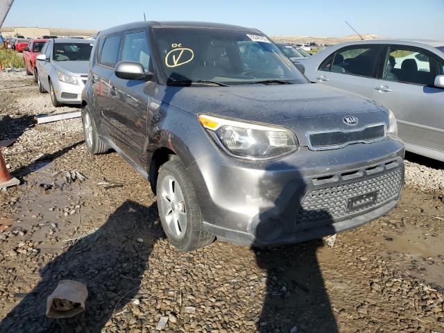 KNDJN2A20E7001679 - 2014 KIA SOUL GRAY photo 1