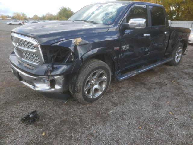 1C6RR7VT8JS318289 - 2018 RAM 1500 LARAM GRAY photo 2