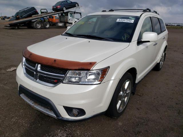 3C4PDDDG4ET206028 - 2014 DODGE JOURNEY LI WHITE photo 2