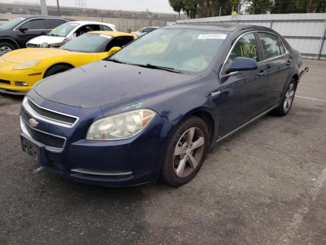 1G1ZF57579F226219 - 2009 CHEVROLET MALIBU HYB BLUE photo 2