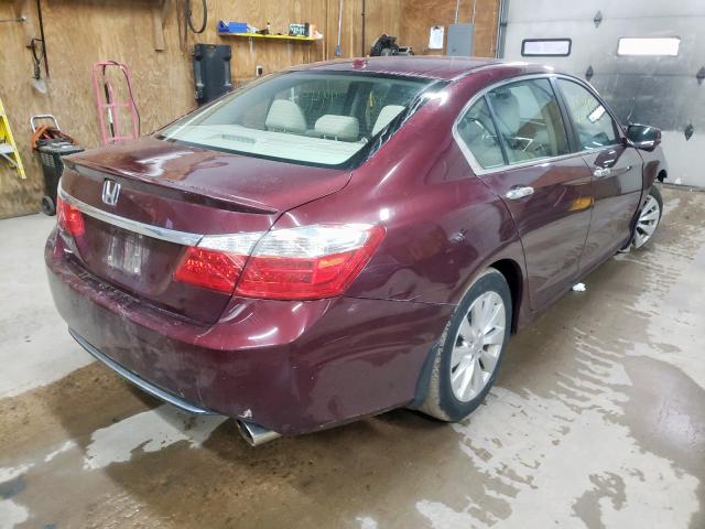 1HGCR2F88EA124578 - 2014 HONDA ACCORD EXL BURGUNDY photo 4