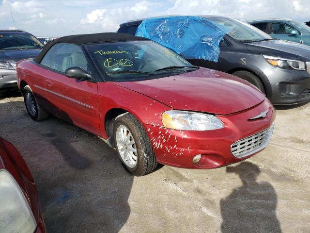 1C3EL55R82N298289 - 2002 CHRYSLER SEBRING LX RED photo 1