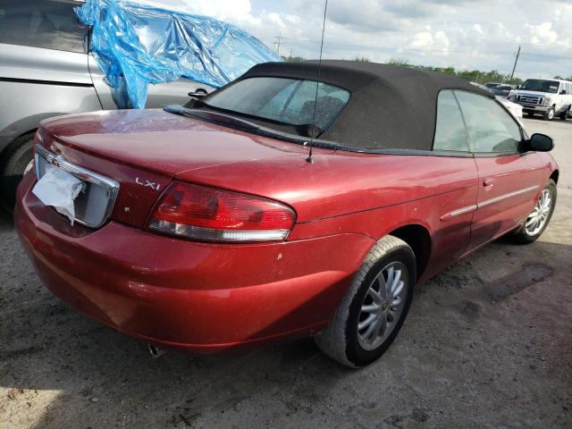 1C3EL55R82N298289 - 2002 CHRYSLER SEBRING LX RED photo 4