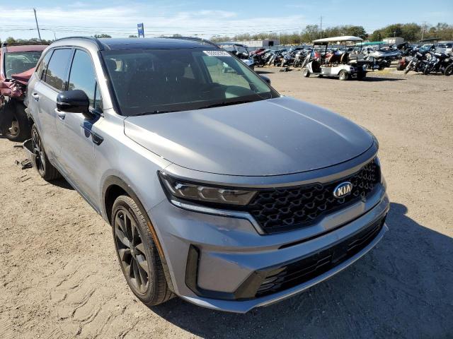 5XYRK4LF3MG071721 - 2021 KIA SORENTO SX GRAY photo 1