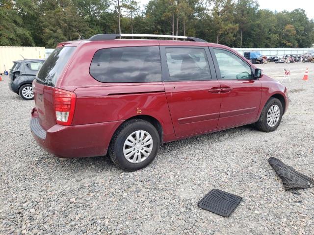 KNDMG4C74E6541084 - 2014 KIA SEDONA LX RED photo 4