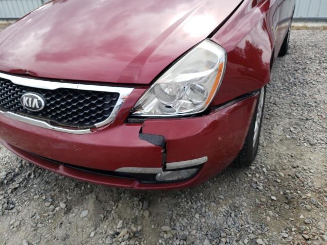 KNDMG4C74E6541084 - 2014 KIA SEDONA LX RED photo 9