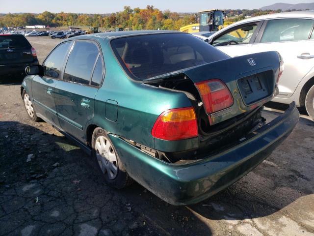 2HGEJ6613YH567432 - 2000 HONDA CIVIC BASE GREEN photo 3