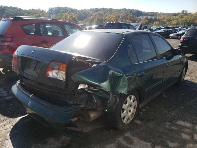 2HGEJ6613YH567432 - 2000 HONDA CIVIC BASE GREEN photo 4