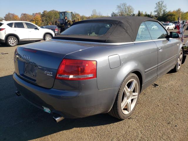 WAUDF48H07K021542 - 2007 AUDI A4 2.0T CABRIOLET QUATTRO  photo 4