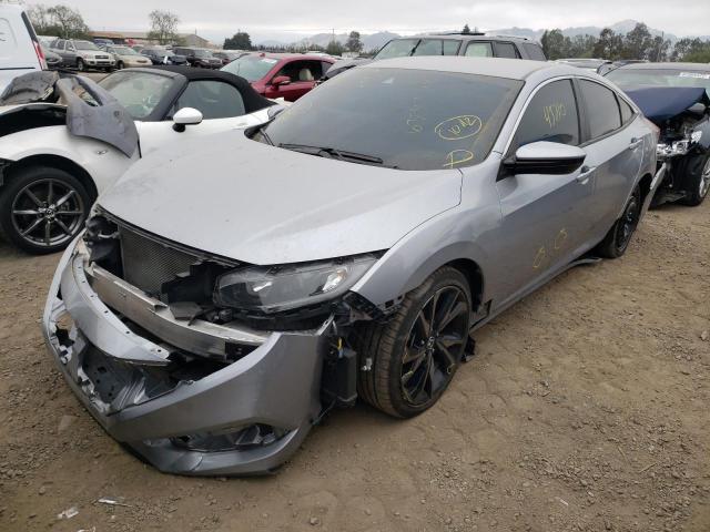 2HGFC2F82KH529847 - 2019 HONDA CIVIC SPOR SILVER photo 2