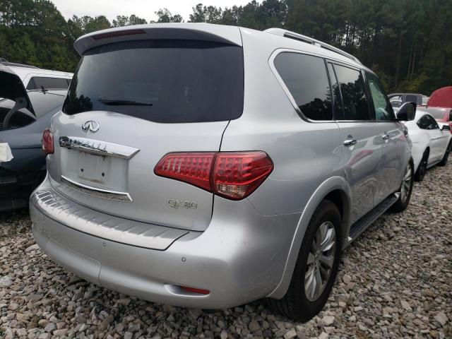 JN8AZ2NEXH9151210 - 2017 INFINITI QX80 BASE SILVER photo 4