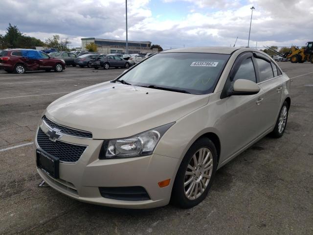 1G1PK5S97B7224936 - 2011 CHEVROLET CRUZE ECO BEIGE photo 2