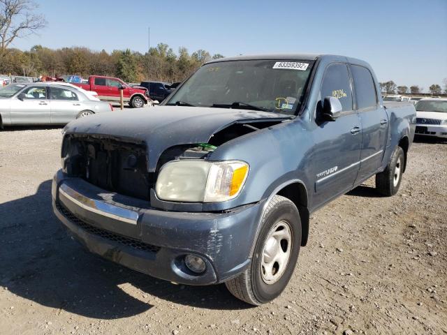 5TBET34105S493063 - 2005 TOYOTA TUNDRA DOU BLUE photo 2