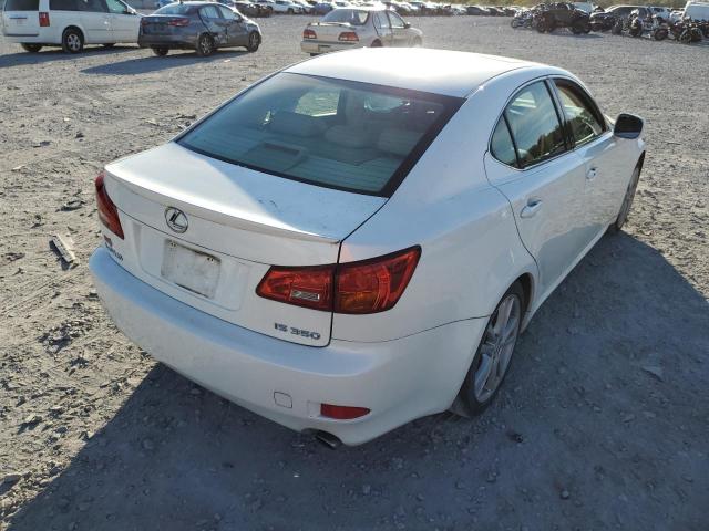 JTHBE262165011811 - 2006 LEXUS IS 350 WHITE photo 4