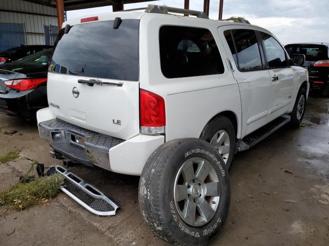 5N1AA08A15N729077 - 2005 NISSAN ARMADA SE WHITE photo 4