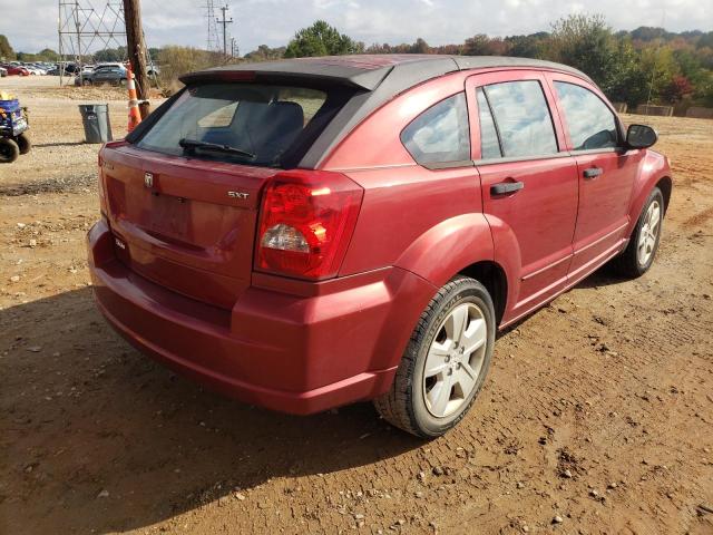 1B3HB48B77D560113 - 2007 DODGE CALIBER SX RED photo 4