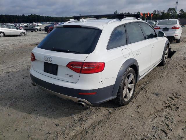 WA1UFBFL0DA189692 - 2013 AUDI A4 ALLROAD WHITE photo 4