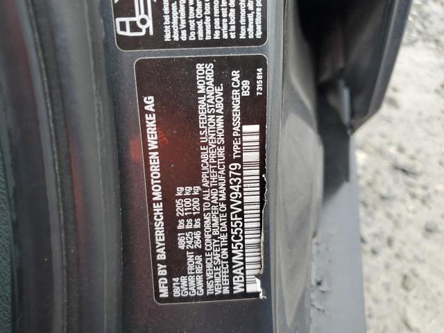 WBAVM5C55FVV94379 - 2015 BMW X1 XDRIVE3 Azul foto 10