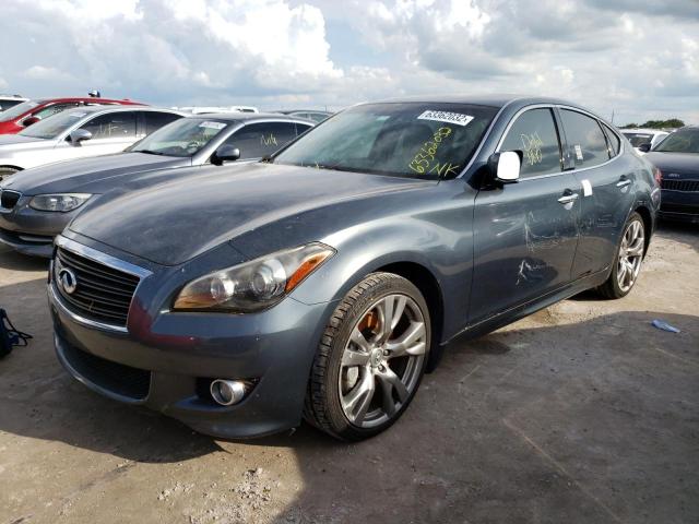 JN1BY1AP7CM334514 - 2012 INFINITI M37 GRAY photo 2