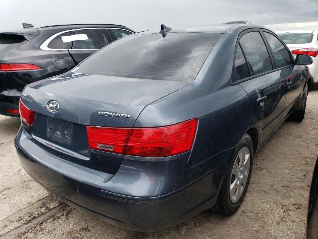 5NPET46C49H405476 - 2009 HYUNDAI SONATA GLS BLUE photo 4