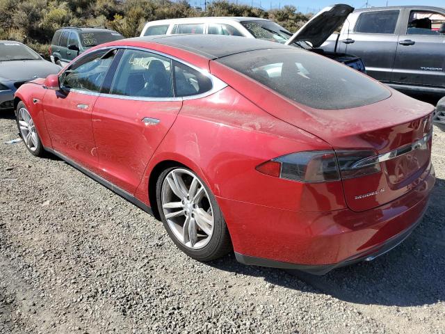 5YJSA1H20FFP74342 - 2015 TESLA MODEL S 85 RED photo 3