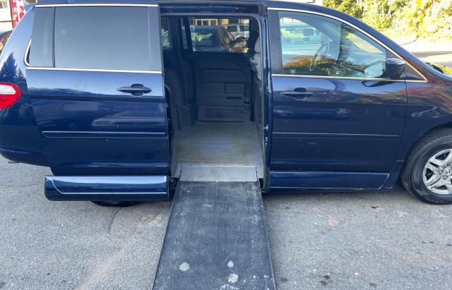 5FNRL38427B065094 - 2007 HONDA ODYSSEY EX BLUE photo 6