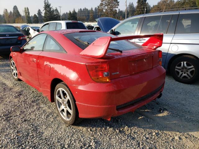 JTDDR32T520123263 - 2002 TOYOTA CELICA GT RED photo 3