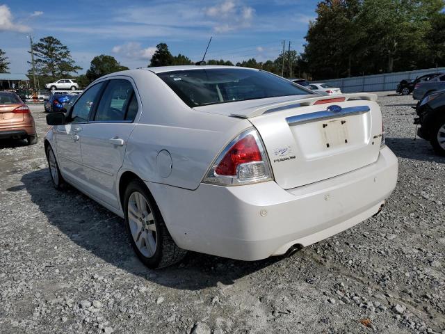 3FAHP08119R132828 - 2009 FORD FUSION SEL WHITE photo 3