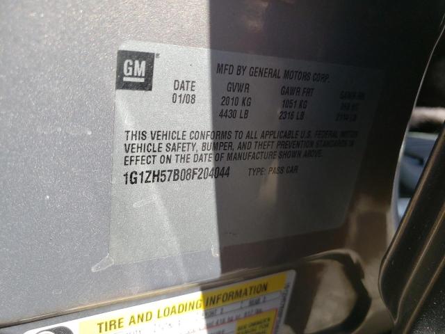 1G1ZH57B08F204044 - 2008 CHEVROLET MALIBU 1LT 棕色 照片 10