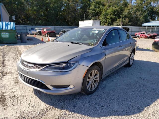 1C3CCCAB6FN732901 - 2015 CHRYSLER 200 LIMITE GRAY photo 2