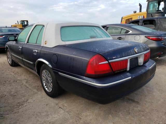 2MEFM74W71X660219 - 2001 MERCURY GRAND MARQ BLUE photo 3