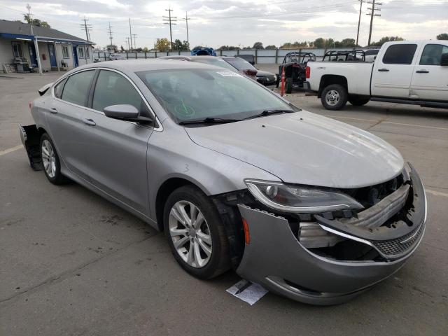 1C3CCCAB2FN702018 - 2015 CHRYSLER 200 LIMITE SILVER photo 1