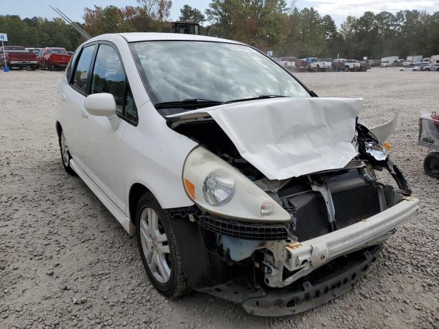 JHMGD38647S016759 - 2007 HONDA FIT S WHITE photo 1