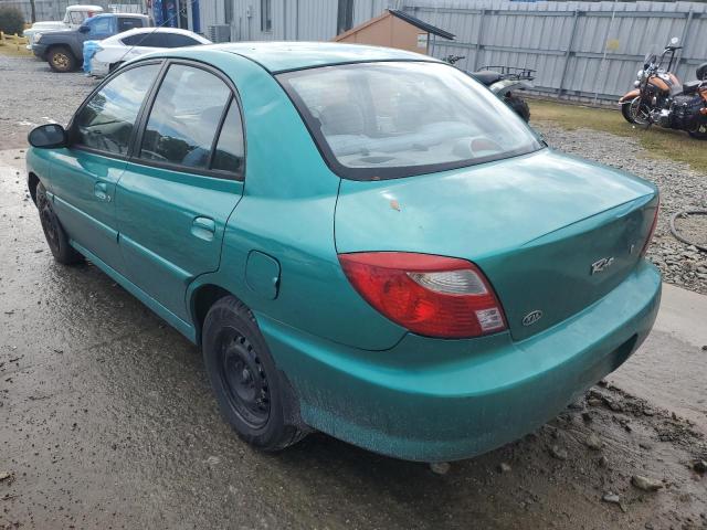 KNADC123416038333 - 2001 KIA RIO GREEN photo 3