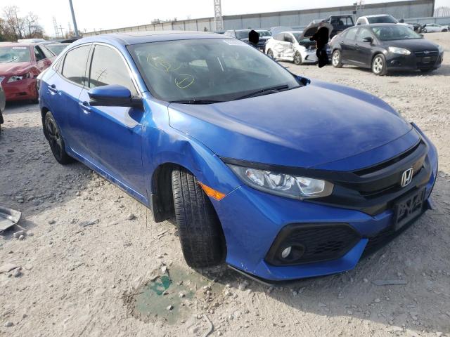 SHHFK7H79HU201244 - 2017 HONDA CIVIC EXL أزرق صورة 1