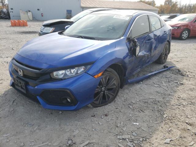 SHHFK7H79HU201244 - 2017 HONDA CIVIC EXL أزرق صورة 2