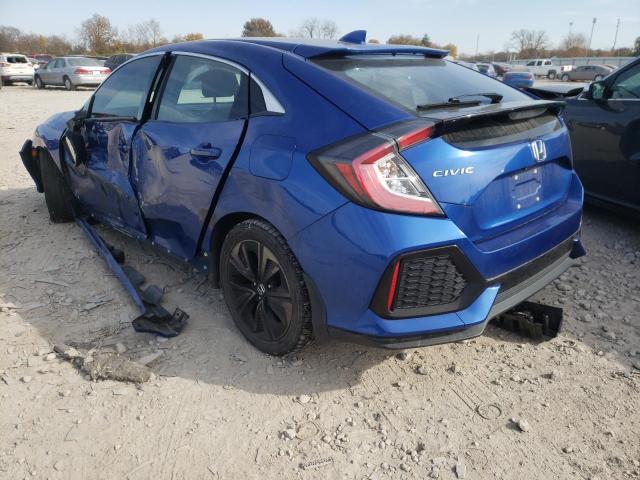 SHHFK7H79HU201244 - 2017 HONDA CIVIC EXL أزرق صورة 3