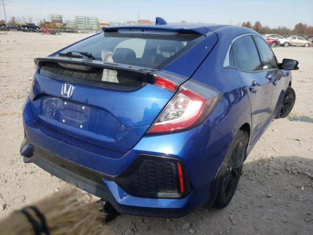 SHHFK7H79HU201244 - 2017 HONDA CIVIC EXL أزرق صورة 4