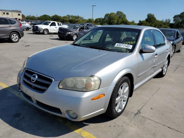 JN1DA31A53T419880 - 2003 NISSAN MAXIMA GLE SILVER photo 2