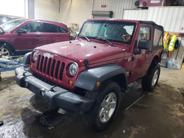 1C4AJWAG5DL522773 - 2013 JEEP WRANGLER S RED photo 2