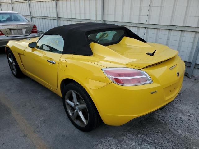 1G8MB35BX7Y140070 - 2007 SATURN SKY YELLOW photo 3