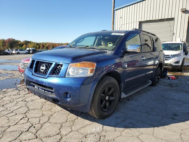 5N1BA0ND4AN600893 - 2010 NISSAN ARMADA SE BLUE photo 2