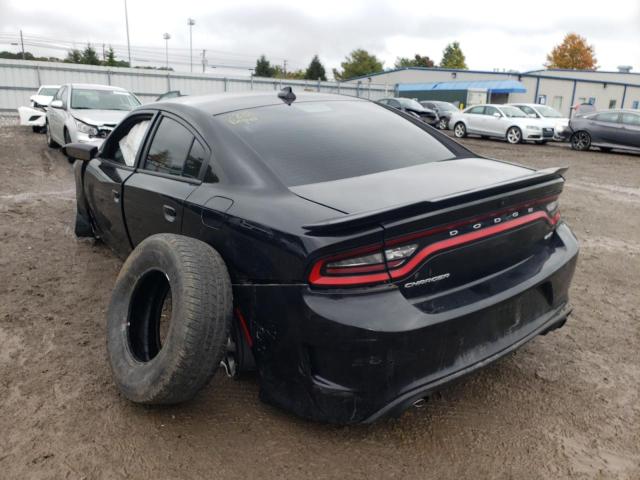 2C3CDXHGXKH686353 - 2019 DODGE CHARGER GT BLACK photo 3