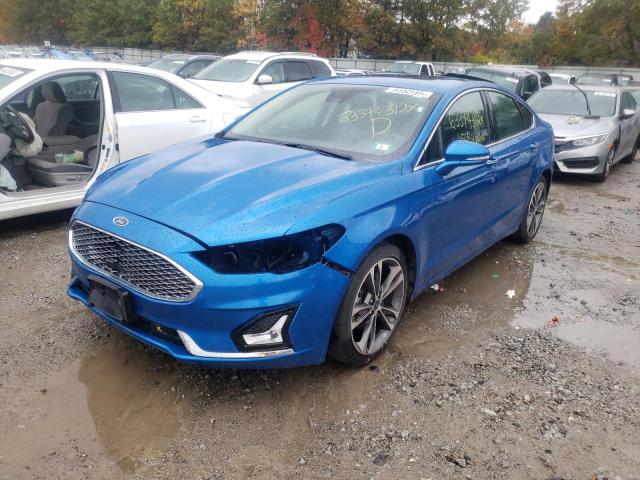 3FA6P0D96LR194011 - 2020 FORD FUSION TIT BLUE photo 2