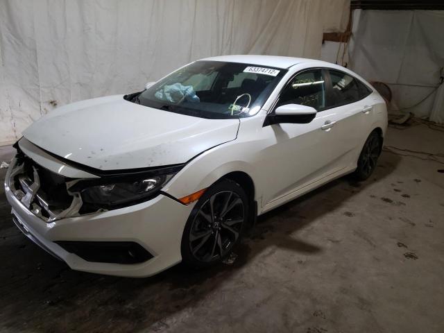 2HGFC2F83LH505820 - 2020 HONDA CIVIC SPOR WHITE photo 2