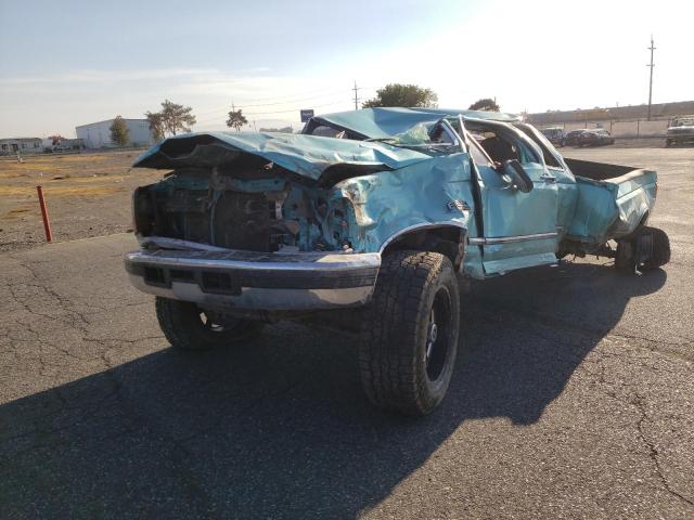 1FTHX26F2TEB66033 - 1996 FORD F250 TEAL photo 2