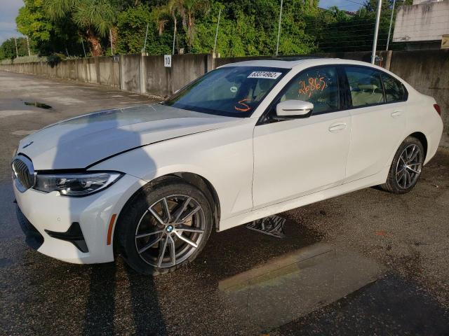 3MW5R1J07N8C22576 - 2022 BMW 330I WHITE photo 1