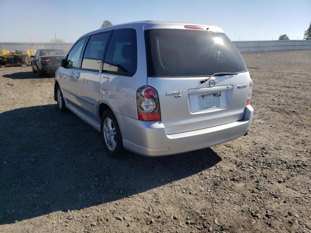 JM3LW28A340505693 - 2004 MAZDA MPV VAN SILVER photo 3