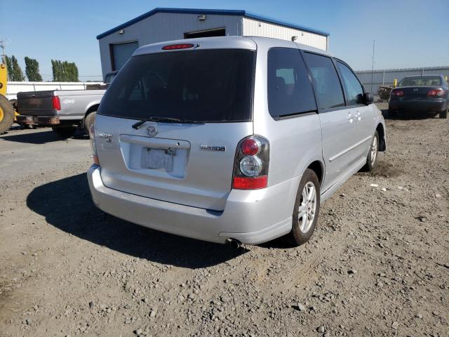 JM3LW28A340505693 - 2004 MAZDA MPV VAN SILVER photo 4